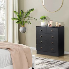 4-layer 5-drawer Cabinet, Storage Cabinet, Black