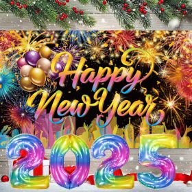 2025 Happy New Year Party Background