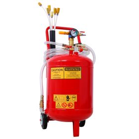 Oil Extractor, Portable Air Pneumatic Waste Oil Garage Extractor Drain Draine Tank Professional Fluid Evacuator, Portable, Integrated Level Gauge, Use