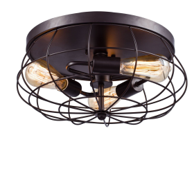 Brixton 3 Light 15.35' Diameter Flushmount Mount Ceiling Fixture