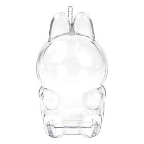 Tocirelo Protective Case Cover Compatible With LABUBU Have A Seat, Clear Plastic Display Case With Keychain, Portable Acrylic Dustproof Accessories Pr