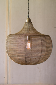 Wire Weave Pendant 22"D X 23"T