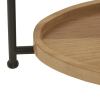 Monte Oval White/Natural Coffee Table