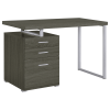 Weathered Grey 3-drawer Reversible Office Desk