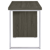 Weathered Grey 3-drawer Reversible Office Desk