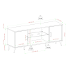 Mid-Century Modern 2-Door 60' TV Stand