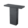 Black Rectangular Coffee Table With Pedestal Base