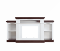 Farmhouse Style Fireplace TV Stand for 70-inch TV
