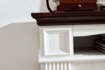 Farmhouse Style Fireplace TV Stand for 70-inch TV