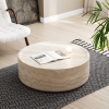 Round Faux Pattern Coffee Tables
