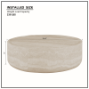 Round Faux Pattern Coffee Tables