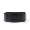 Round Black Marble Fiberglass Coffee Table