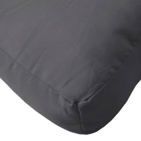vidaXL PernÄƒ de paleÈ›i, antracit, 50x40x12 cm, material textil