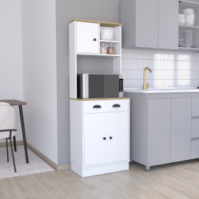Albany Kitchen Pantry with 3-Doors Cabinet and Drawer