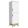 Pamplona Single Kitchen Pantry, Four Shelves, Two Doors