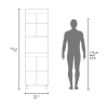 Linden 76,8" Tall Two Cabinets Kitchen Pantry