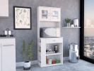Capienza Pantry Cabinet, Two Shelves, Double Door, One Drawer