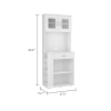 Capienza Pantry Cabinet, Two Shelves, Double Door, One Drawer