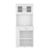 Capienza Pantry Cabinet, Two Shelves, Double Door, One Drawer
