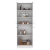 Lynch Kitchen Pantry Storage Cabinet 71" Height, With 4 Doors, 5 Adjustable Shelves