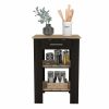 Cala Kitchen Island 23, Two Shelves, Two Drawers