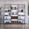 Bartow 3 Piece Living Room Set with 3 Bookcases