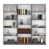 Bartow 3 Piece Living Room Set with 3 Bookcases