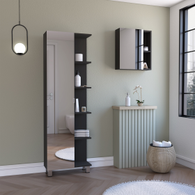 Fulton 2 Piece Bathroom Set, Linen Cabinet