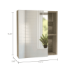 Labelle 2 Piece Bathroom Set,  Medicine Cabinet + Linen Cabinet