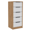Aniston 2 piece bedroom set, white / pine