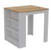 Glendale 2 Piece Kitchen Set, White / Light Oak Finish
