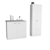 Belmont 2 Piece Kitchen Set, White Finish