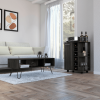 Vassel 2 Piece Living Room Set, Bar Cart + Coffee Table