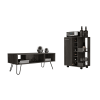 Vassel 2 Piece Living Room Set, Bar Cart + Coffee Table