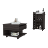 Riverside 2 Piece Living Room Set, Bar Cart + Coffee Table
