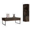 Tracy 2 Piece Living Room Set, Corner Bar Cabinet + Coffee Table