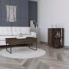 Stockton 2 Piece Living Room Set,  Bar Cart + Coffee Table