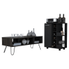 Vassel  2 Piece Living Room Set, Bar Cart + Coffee Table