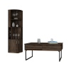Bristol 2 Piece Living Room Set,  Corner Bar Cabinet + Coffee Table