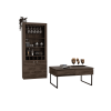 Orleans 2 Piece Living Room Set, Bar Cabinet + Coffee Table