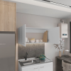 Napoles 39" W Double Door Wall Cabinet