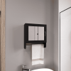 Botiq Mirror Medicine Cabinet with Towel Rack White