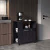 Kitchen Cart Eldon, Base Cabinet with Four Shelves