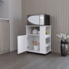 Kitchen Service Cart, Three Side  Shelves, Two Interior Shelves