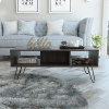 Vassel Coffee Table, Four Legs, Two Shelves