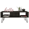 Vassel Coffee Table, Four Legs, Two Shelves