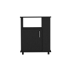 Kit Lower Microwave Cabinet, Single Door, Three Side Shelves