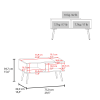 Aranjuez 47" Wide Tv Stand with Three Drawers, Three Open Shelves