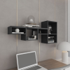Wallshe 47" Wide 7-Tier Wall Shelf, Cube Shelf Modular Shelf for Living Room
