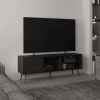 Vulcan 63" Wide Tv Stand with One Cabinet, Three Open Shelves